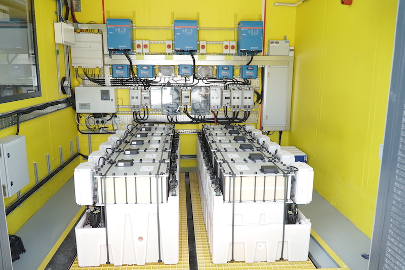 Redflow batteries at Swansea University in Britain